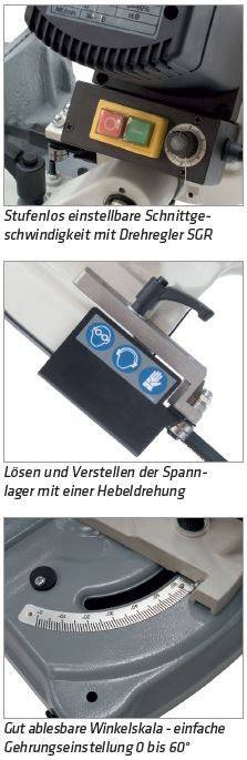 Fierastrau cu banda pentru metal TB 125 Vario